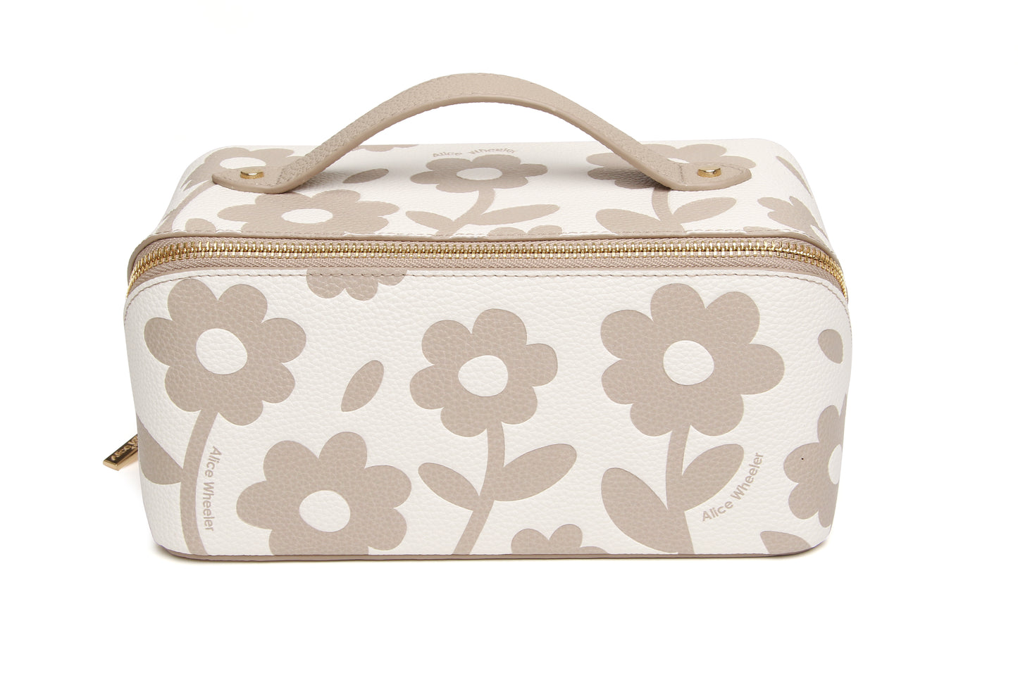 Stone Floral Train Case