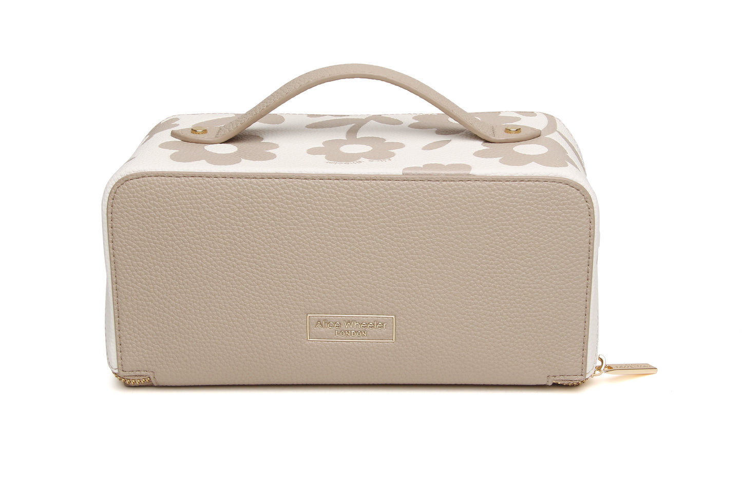 Stone Floral Train Case