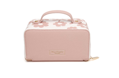 Pink Floral Mini Train Case