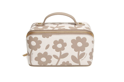 Stone Floral Mini Train Case