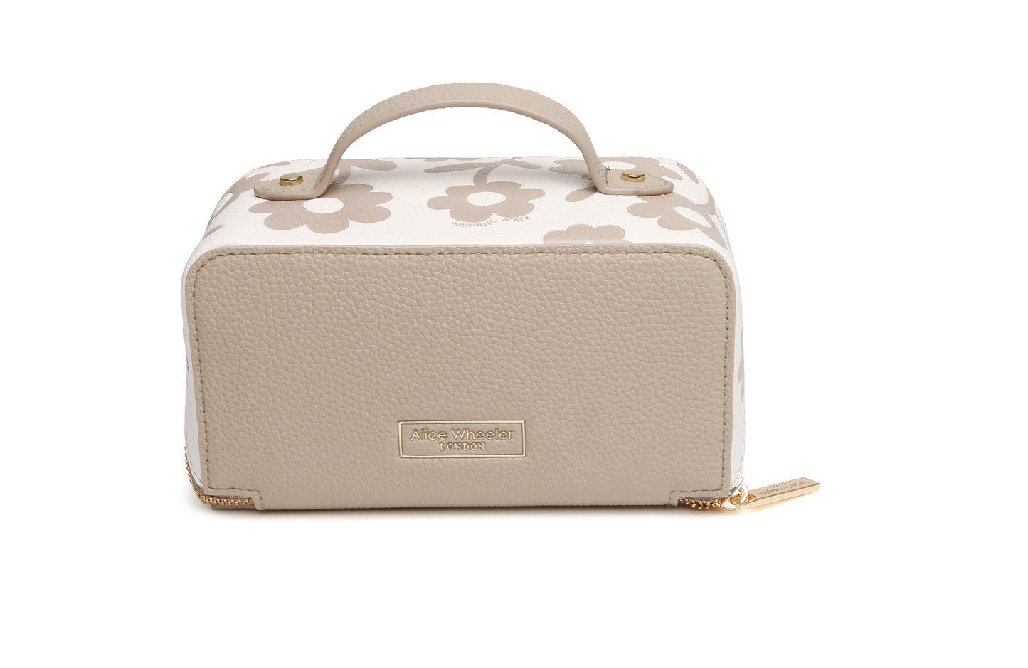 Stone Floral Mini Train Case