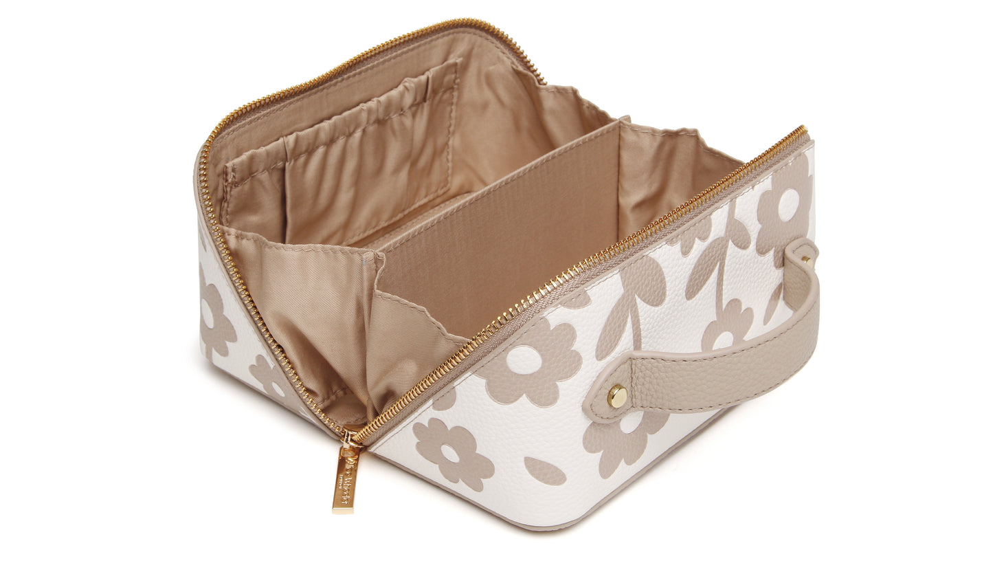 Stone Floral Mini Train Case