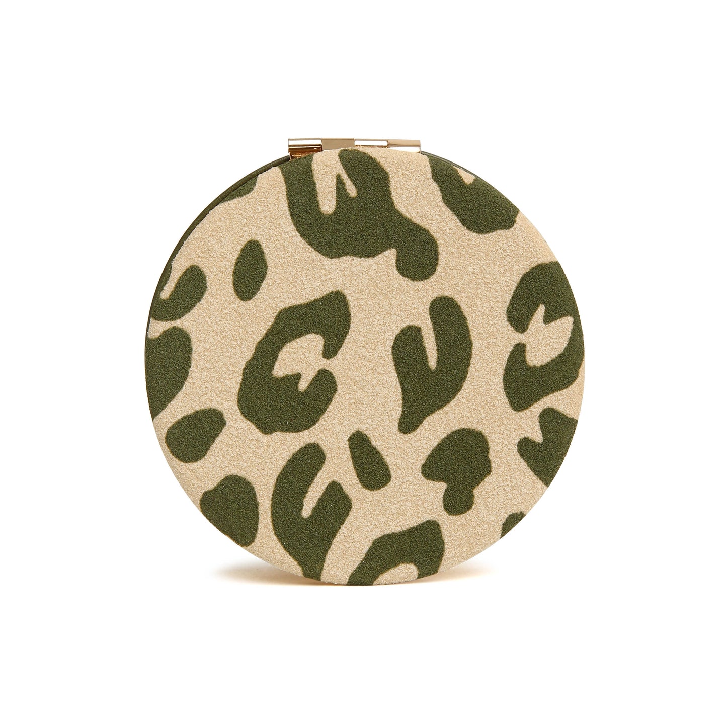 Olive Leopard - Round Compact Mirror