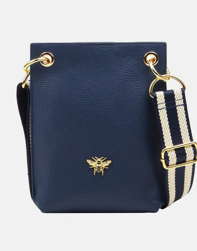 Navy Primrose Phone Cross Body Bag