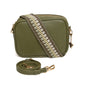 Olive Soho Dual Compartment Camera Crossbody Bag