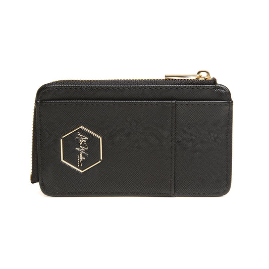 Black - Honeycomb Bath Coin & Card Purse