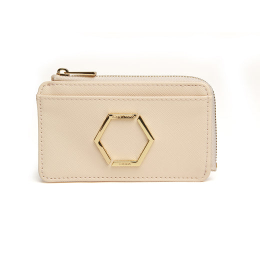 Cream - Honeycomb Bath Coin & Card Purse