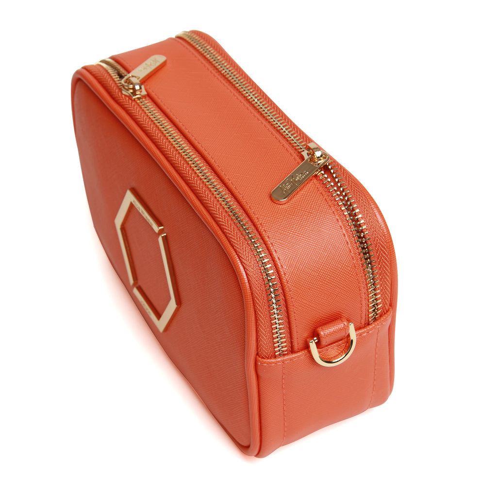 Orange - Pimlico Honeycomb Cross Body Bag