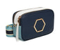 Navy - Pimlico Honeycomb Tricolour Cross Body Bag
