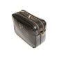 Luxury Black Croc Soho Dual Compartment Camera Crossbody Bag