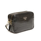 Luxury Black Croc Soho Dual Compartment Camera Crossbody Bag