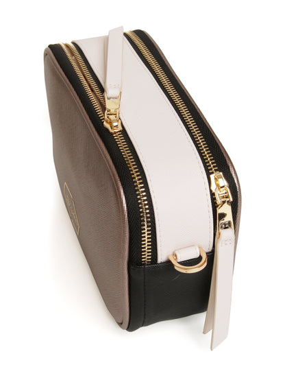 Bronze - Pimlico Honeycomb Tricolour Cross Body Bag
