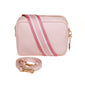 Pastel Pink Soho Dual Compartment Camera Crossbody Bag