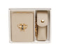 Stone - Oblong compact Mirror & Liptick holder gift set