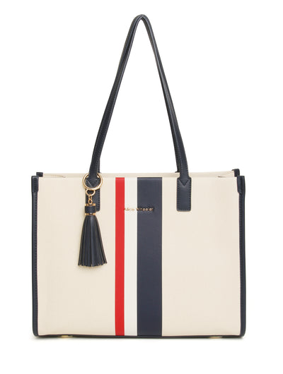 Navy Stripe Amalfi Tote Bag