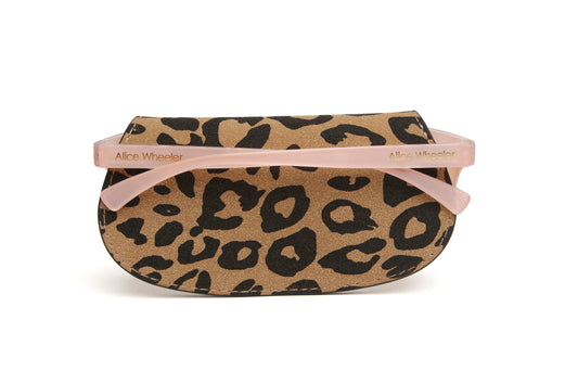 Dark Leopard Print - Glasses case