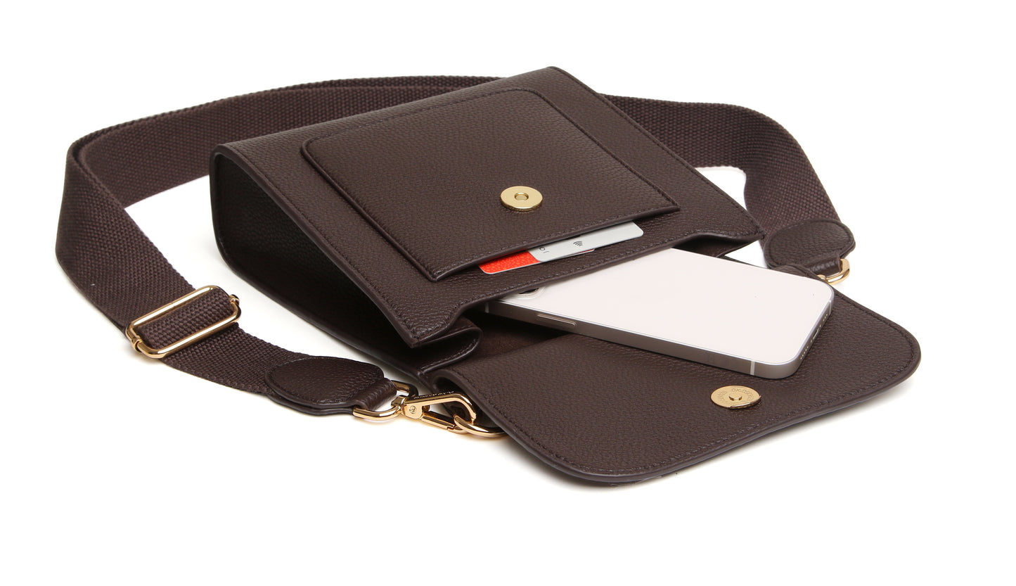 Chocolate  - Bloomsbury Crossbody Bag