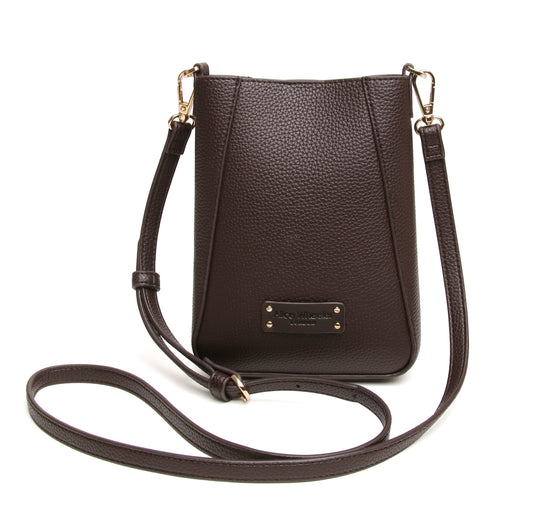 Chocolate - Kensington Phone Crossbody Bag