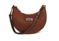 Chocolate - Kensington Suedette Shoulder and Crossbody Bag