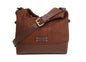 Chocolate - Kensington Suedette Large Crossbody Bag