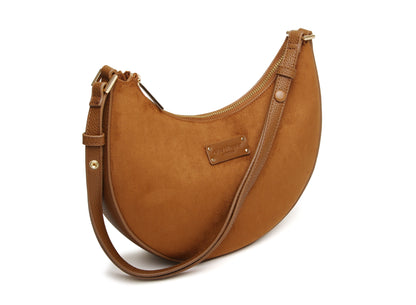 Fudge - Kensington Suedette Shoulder and Crossbody Bag