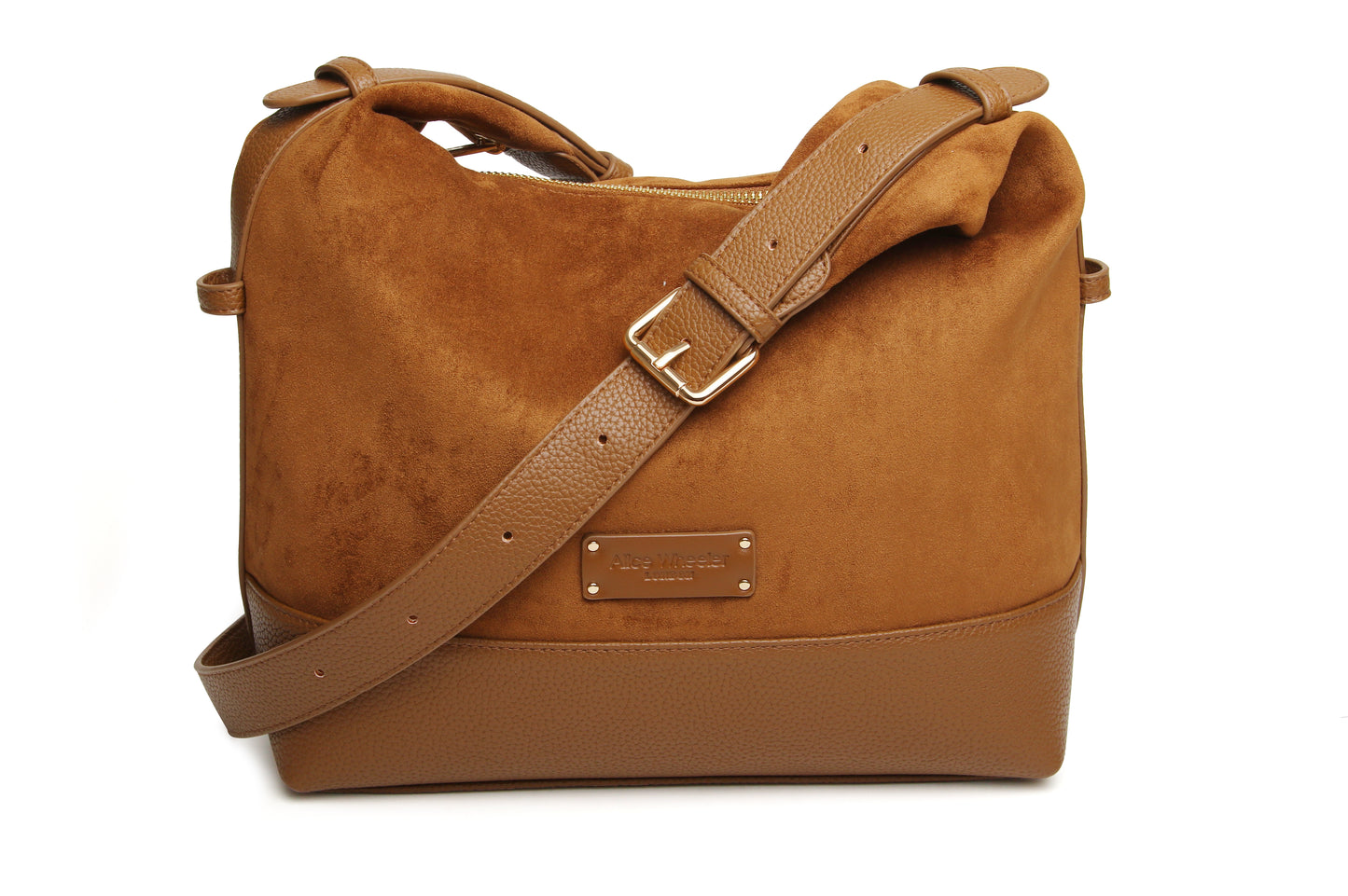 Fudge - Kensington Suedette Large Crossbody Bag