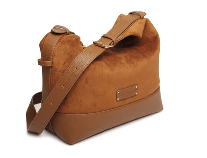 Fudge - Kensington Suedette Large Crossbody Bag