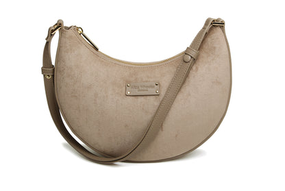 Mink - Kensington Suedette Shoulder and Crossbody Bag