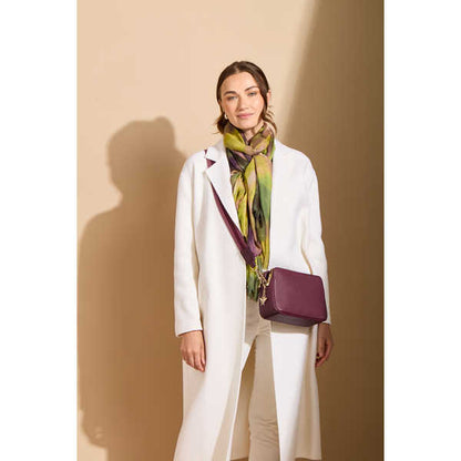 Berry - Dual Double Zip Crossbody Bag