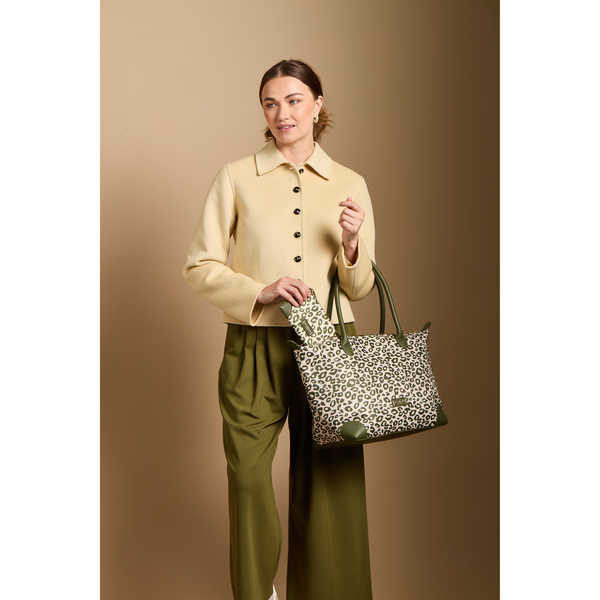 Olive Leopard - Shoreditch Tote Bag