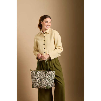 Olive Leopard - Shoreditch Tote Bag