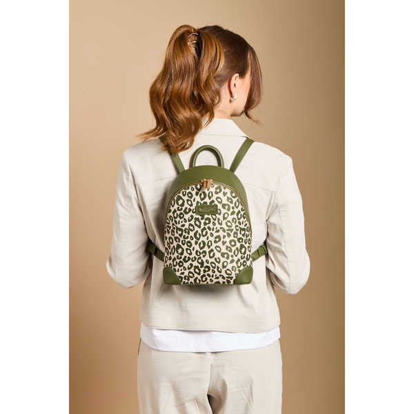 Olive Leopard - Shoredtich Backpack