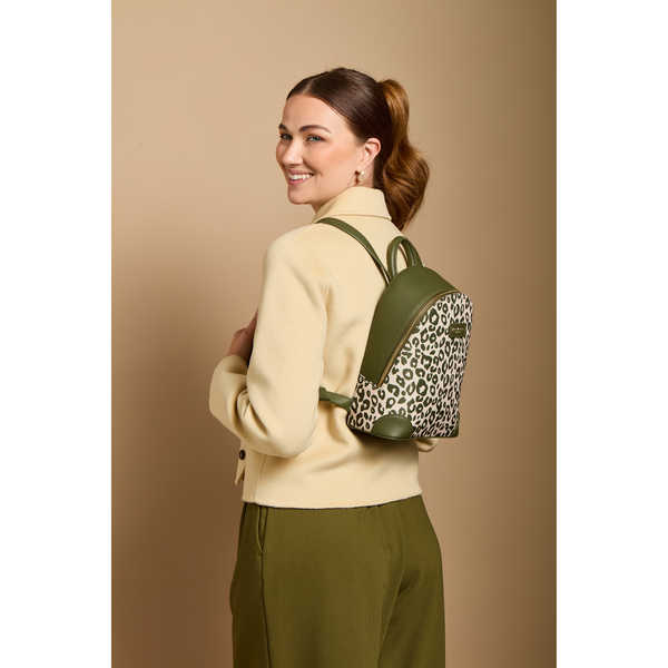 Olive Leopard - Shoredtich Backpack