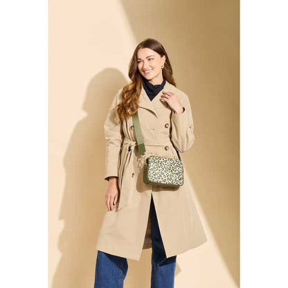 Olive Leopard - Soho Double Zip