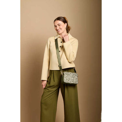 Olive Leopard - Soho Double Zip