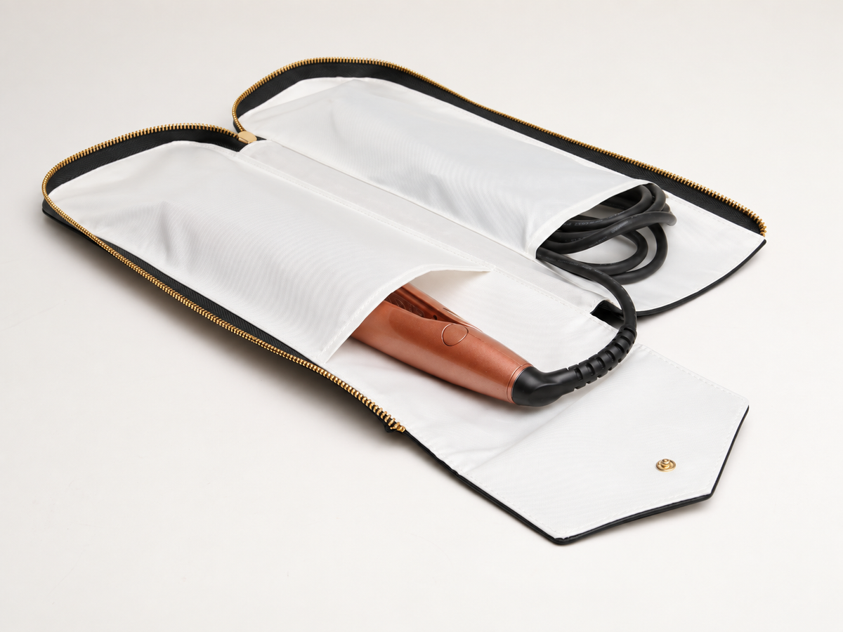 Black - Hair Styling Pouch