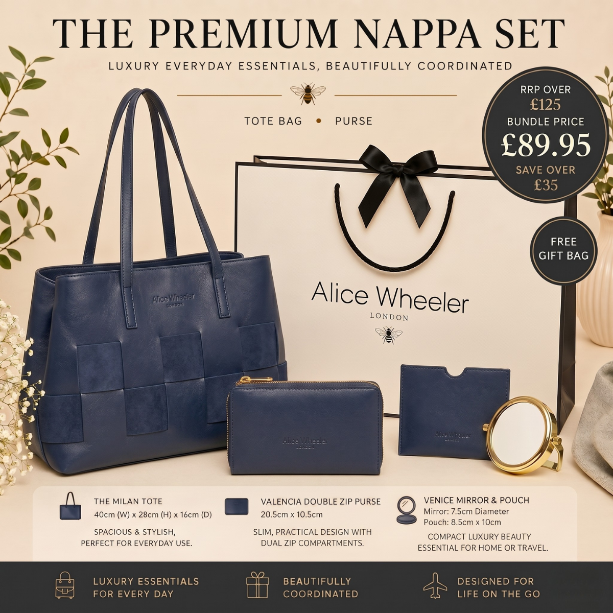 Navy - Premium Nappa Bundle