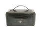 Luxury Black Croc Train Case