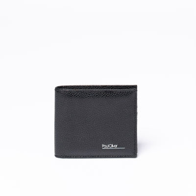 Traditional Mens Wallet With Graphite Stripe In Presentation Box - by Paul Oliver