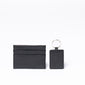 Mens Gift Set Card Wallet & Keyring With Graphite Stripe - by Paul Oliver