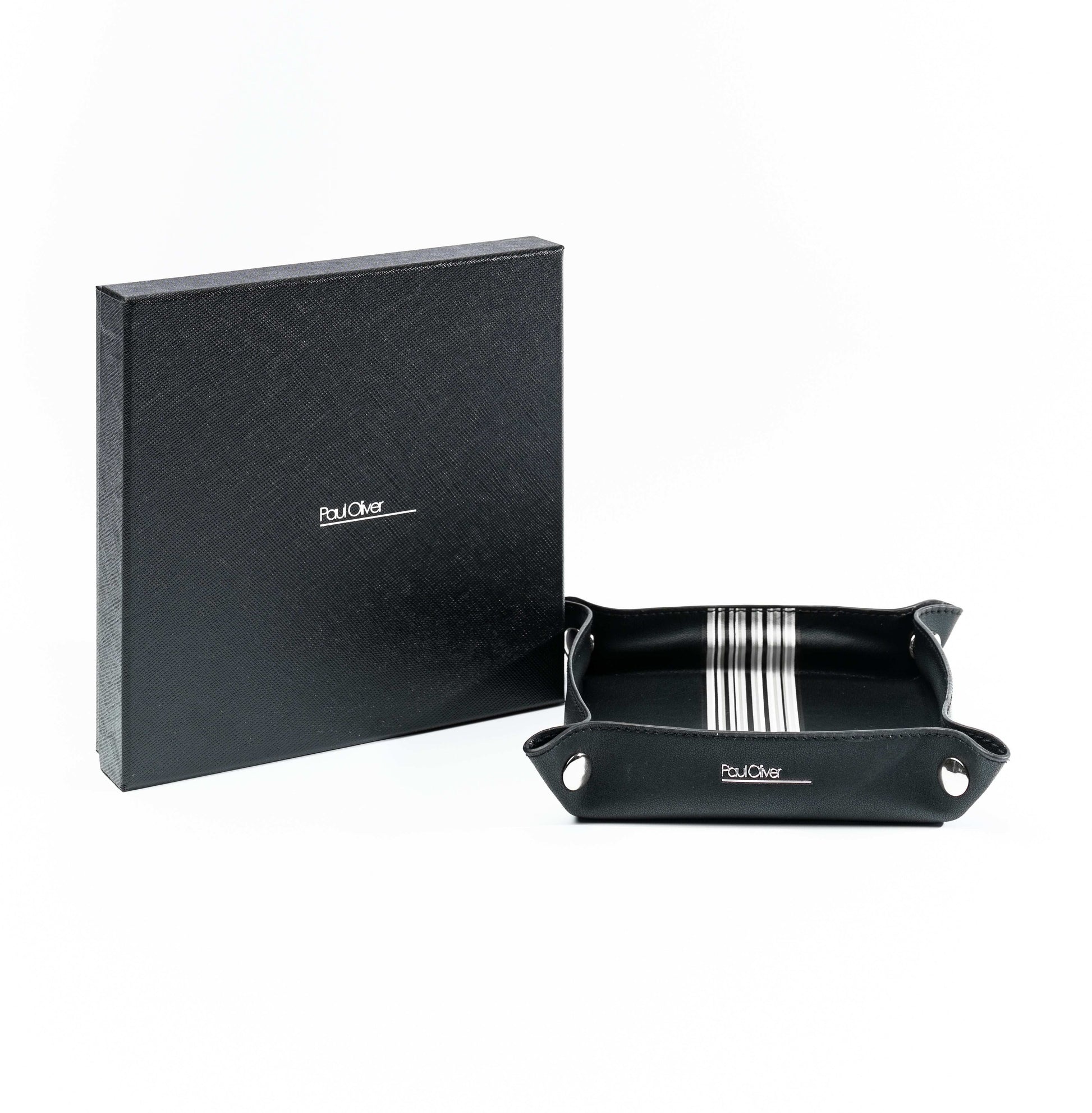 Mens Valet Tray With PO Stripe - by Paul Oliver