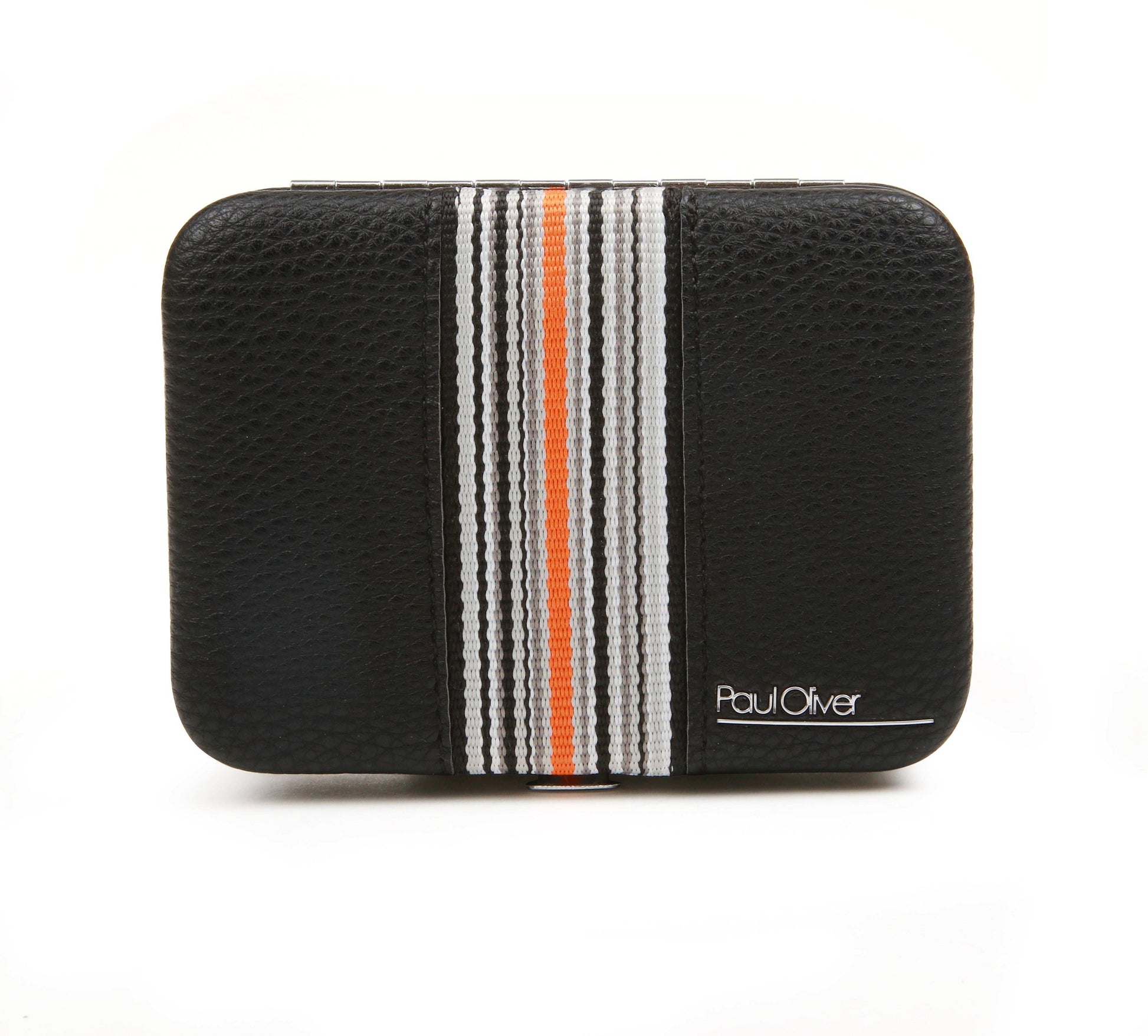 Mens 5pc Grooming/Manicure Set with Orange Stripe - by Paul Oliver