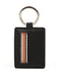 Mens Gift Set Card Wallet & Keyring With Orange Stripe - by Paul Oliver