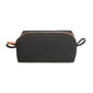 Mens Luxury Soft Touch Zip Wash Bag Black - by Paul Oliver