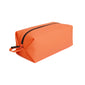 Mens Luxury Soft Touch Zip Wash Bag Orange - by Paul Oliver