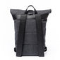 Mens Roll Top Backpack With Gray Stripe - by Paul Oliver