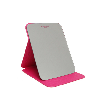 Hot Pink - Folding Travel Mirror