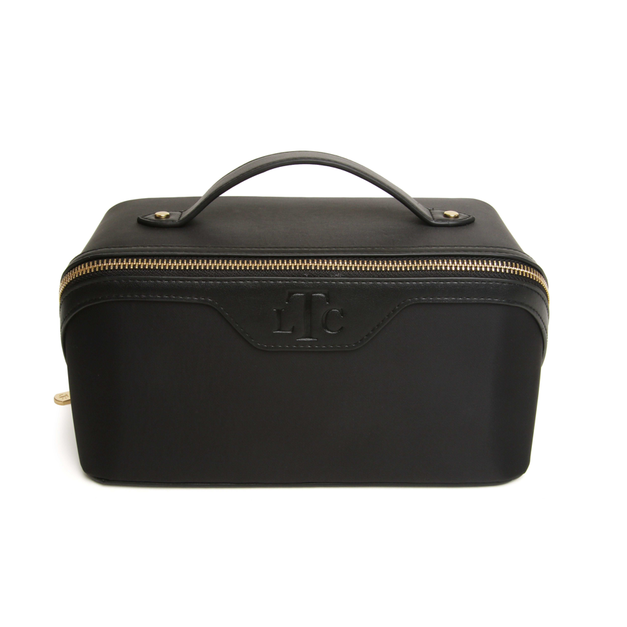 Black - The London Train Case Co. Two-Tone Train Case