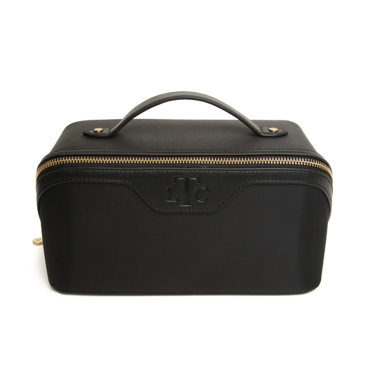 Black - The London Train Case Co. Two-Tone Train Case