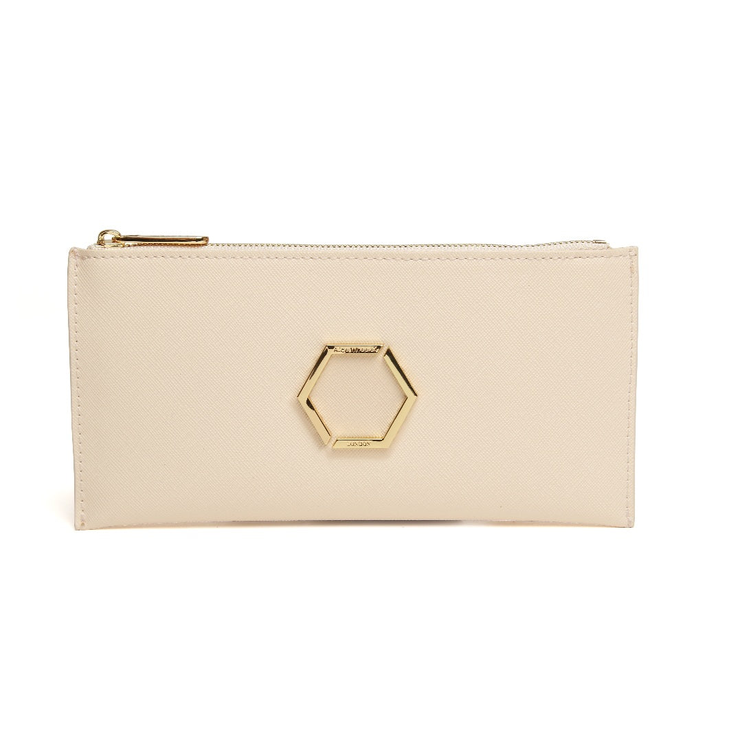 Cream - Honeycomb Brunel Slimline Purse